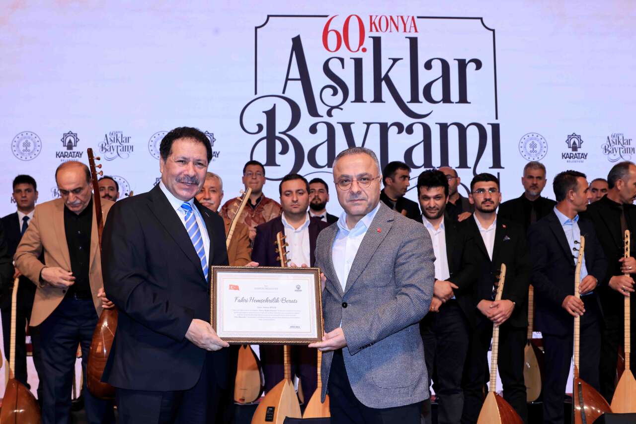 Konya’da 60. Âşıklar Bayramı’nda usta ozanlara büyük vefa 13